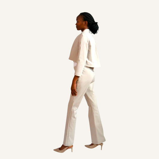Bell bottom Cotton elastane pants