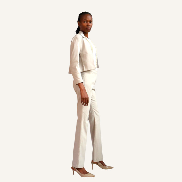 Bell bottom Cotton elastane pants