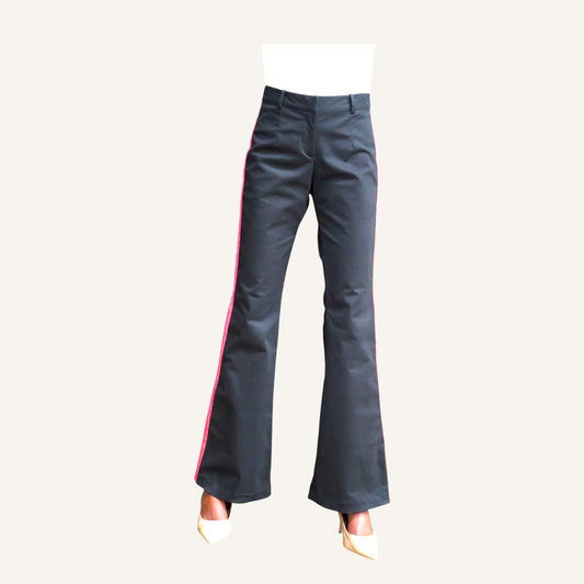 Bell bottom with pink strip pants