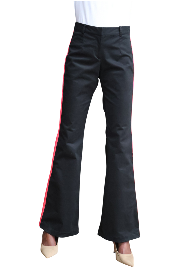 Bell bottom with pink gro grain pants