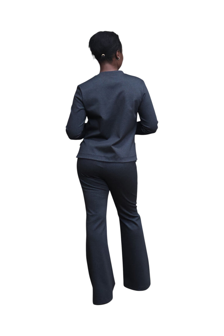Hounds tooth check bell bottom pants