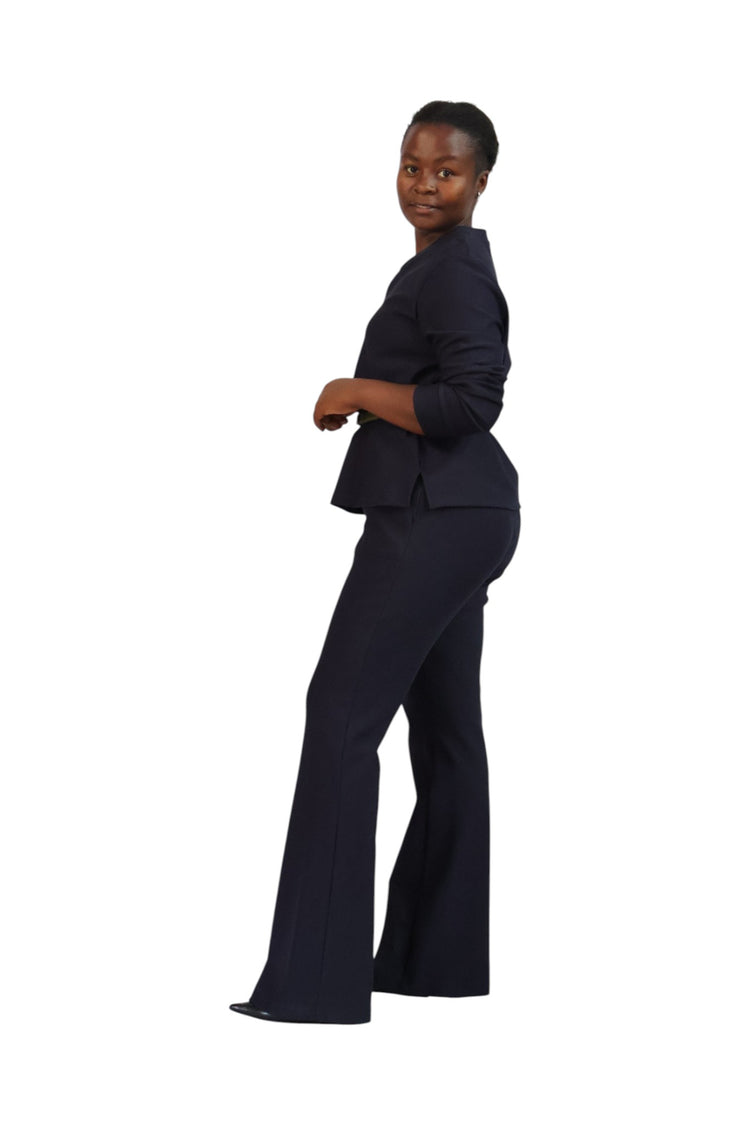 Straight leg with elastic band pants
