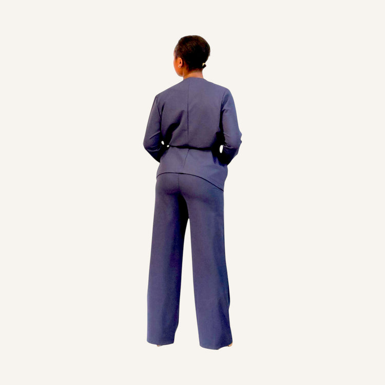 Straight leg with elastic band pants