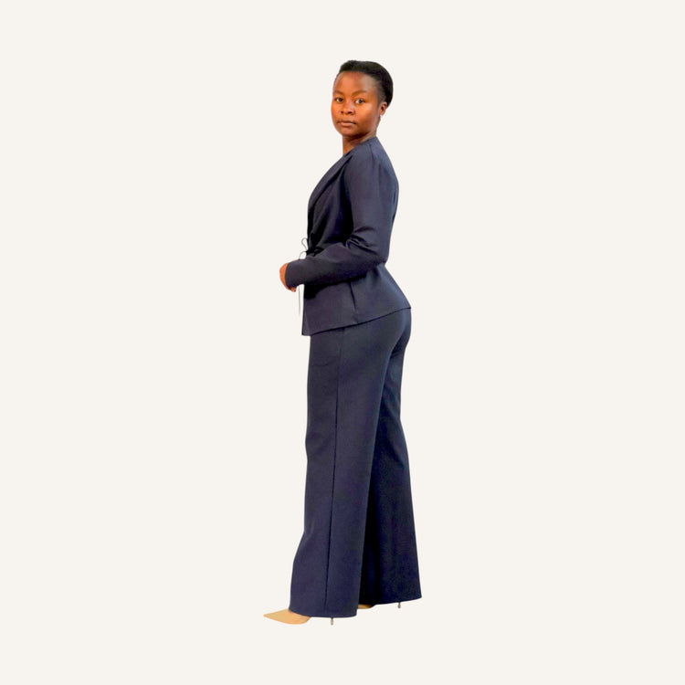 Straight leg with elastic band pants