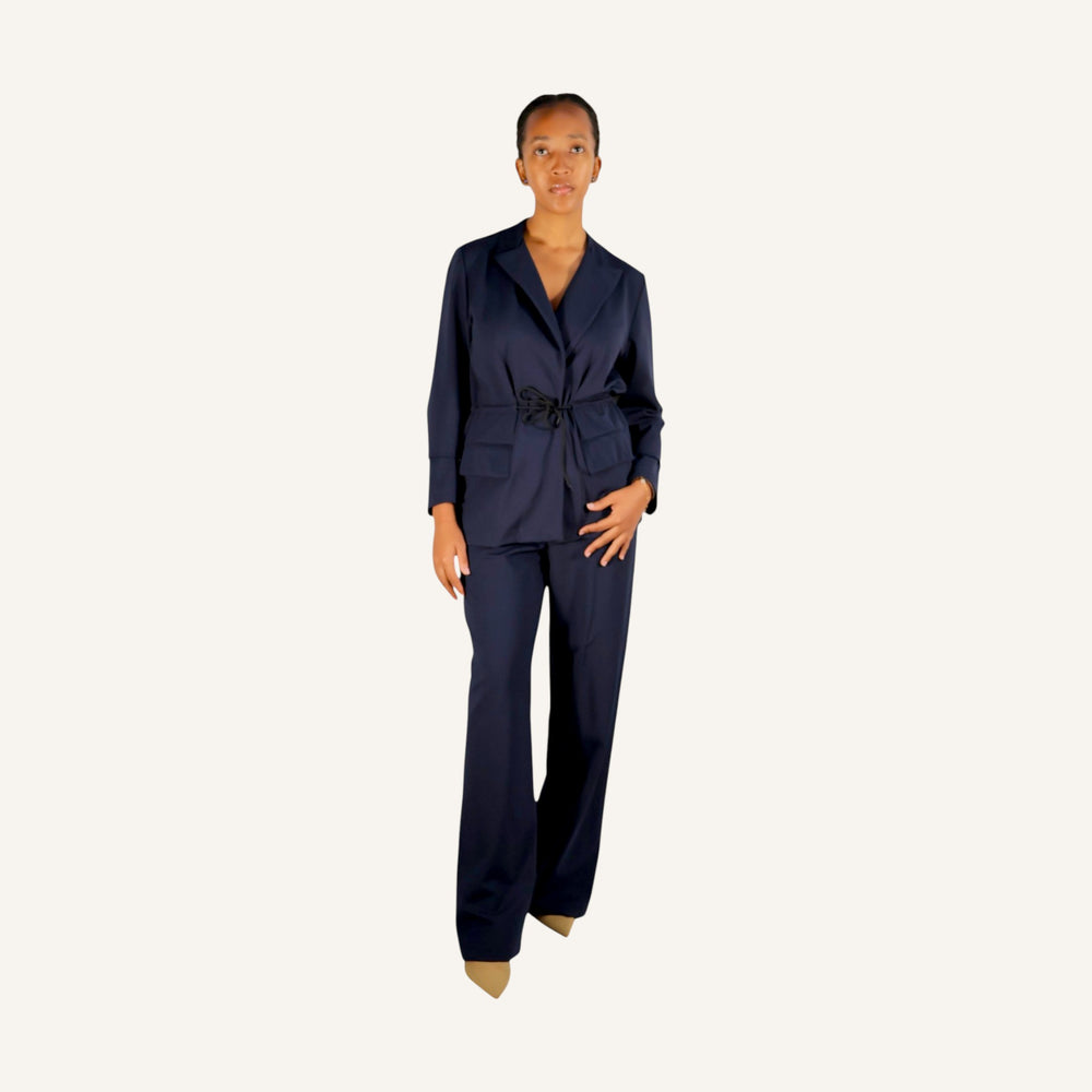 Straight leg with elastic band pants