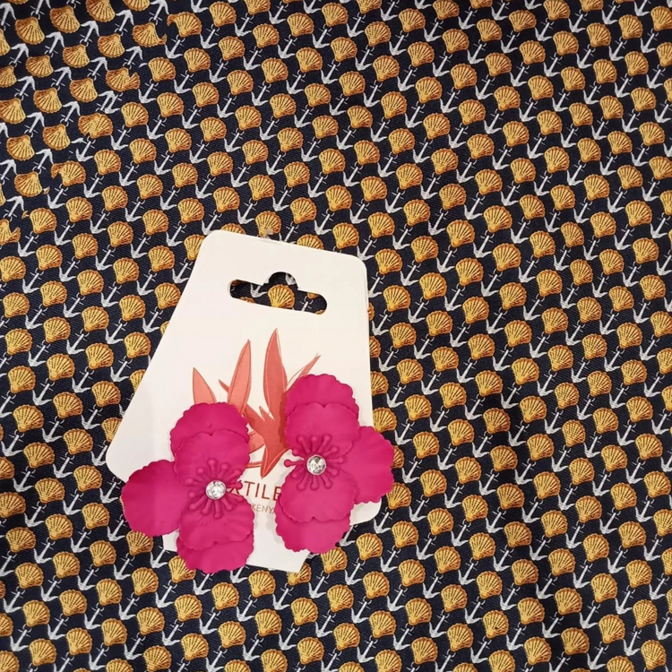 Pink earrings